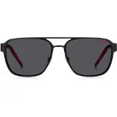HUGO BOSS Lunettes de Soleil Hugo HG 1298/S 57/16/145 BLACK RED/GREY métal homme HG 1298/S