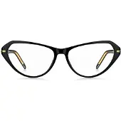 BOSS Monture optique en acétate noir avec détails dorés