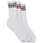 HUGO Lot de trois paires de chaussettes à logo