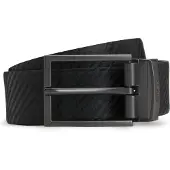 BOSS Ceinture réversible en cuir italien avec passant logoté