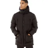 French Connection Veste zippée Parka Homme noire