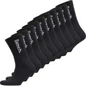 Bench Chaussettes mi-mollet rembourrées Apollo Homme par dix Noir/Blanc