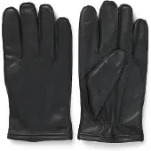 BOSS Gants en cuir adaptés aux écrans tactiles avec logo en métal