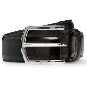 BOSS Ceinture en cuir italien avec boucle logo lustrée