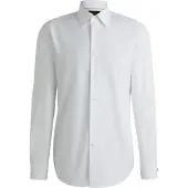 BOSS Chemise Regular en popeline de coton confectionnée en Italie