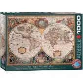 Eurographics Carte du monde antique Puzzle 1000 pièces