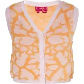 Swirly Cardigan orange / rose