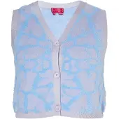 Swirly Cardigan bleu / gris