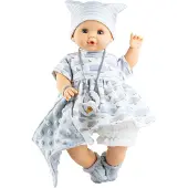 Paola Reina Poupée Sonia Walvis 36cm fille blanche yeux bleus sans mécanisme