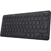 Trust Lyra clavier de bureau USB + RF sans fil + Bluetooth allemand Noir