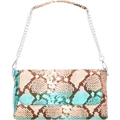 NAEMI Sac bandoulière aqua / rouille