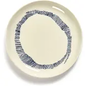 Serax Feast Assiette S White Stripes Blue