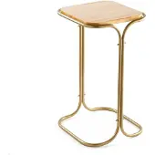 Skye Decor , Shb-001-C, table basse, 100 % BOIS, or, 30 x 30 x 52 cm
