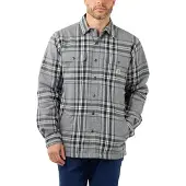 Carhartt Flannel-Sherpa, chemise/veste ,Gris/Gris Foncé (Aph) ,S