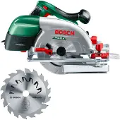 Bosch Powertools PKS 66 A Scie circulaire portative 1600 watts 190 mm ( 0603502002 ) + lame + guide parallèle + boîte CleanSystem