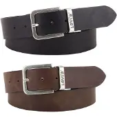 Levis Accessories pour homme. 77134-2086 Ceinture en cuir réversible Core, marron (90 cm), Casuel