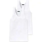 Schiesser Maillot de corps ' 2-Pack Authentic ' blanc