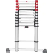 Hailo T80 Flexline 11 Telescopic Ladder Argenté