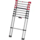 Hailo T80 Aluminium Échelle télescopique 9 marches 94-264 cm