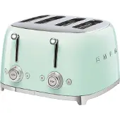 Smeg Grille-pain 4 fentes 950w vert d'eau - - TSF03PGEU - années 50
