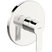 Hansa Set de finition Ligna robinet de douche encastré (chrome), rosace ronde