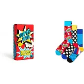 Happy socks Chaussettes 'Father's Day' bleu clair / jaune / rouge / blanc