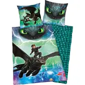 Herding How To Train Your Dragon Sheet Set 135x200 Cm Vert