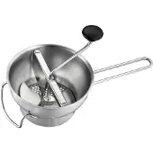 GEFU Moulin à légumes - - Flotte Lotte - Argenté/white - Inox - 3 disques interchangeables