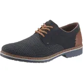Rieker Chaussure à lacets bleu marine / caramel