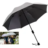 Euroschirm - Parapluie de randonnée - Swing Handsfree Silver UV - Gris