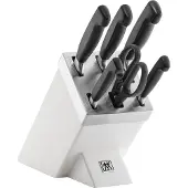 Zwilling Vier Sterne Bloc à couteaux 7 pcs. blanc