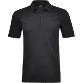 Ragman Softknit Regular Fit Polo noir, Unicolore
