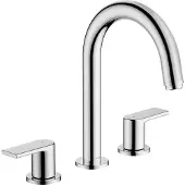 Hansgrohe Vernis Shape robinet de lavabo 3 trous avec garniture de vidage à tige, chrome