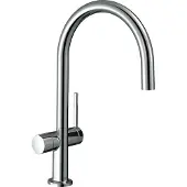 Hansgrohe robinet de cuisine monocommande Talis M54, hauteur 220 mm, avec valve d'arrêt intégrée, 1 jet, finition chrome