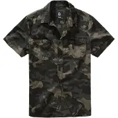 Brandit Chemise 'Roadstar' gris / kaki / vert foncé