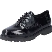 Rieker Chaussure à lacets 'Schnürschuh Damen 45502 00 Kunststoff (Synthetik) in schwarz' noir