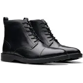 Clarks Bottines à lacets 'Aldwin Cap' noir