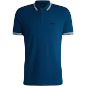 BOSS Paddy 10241663 Green Short Sleeve Polo Bleu S Homme