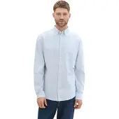 Tom Tailor Chemise bleu clair / blanc