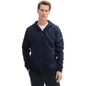 Tom Tailor Veste de survêtement bleu foncé
