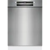Bosch Série 4 SMU4ETS08E Lave-vaisselle sous plan, hauteur 81,5 cm, largeur 60 cm, acier brossé