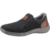 Rieker Slip on 'Namur' bleu foncé / caramel