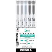 Zebra Mildliner 5-pack Gray Tones
