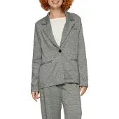 QS Blazer gris / blanc
