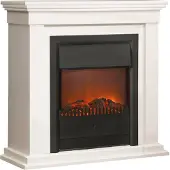 Xaralyn cheminée électrique - Calgary - blanc bois - 1800 Watt chauffage - cheminée encastrable incluse - cheminée décorative