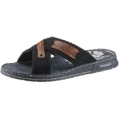 Rieker , modèle : 2123914 212. Chaussures pour hommes, sandales, couleur bleue, style décontracté