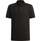 BOSS pour homme. 50531020 Polo Paddy Tape noir (XS), Casuel, Coton, Manche courte