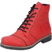 Rieker Bottes à lacets, à traction et à boucles en rouge, taille 36
