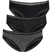 LASCANA Slip noir / blanc
