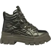 Buffalo Bottines à lacets pour femmes en vert